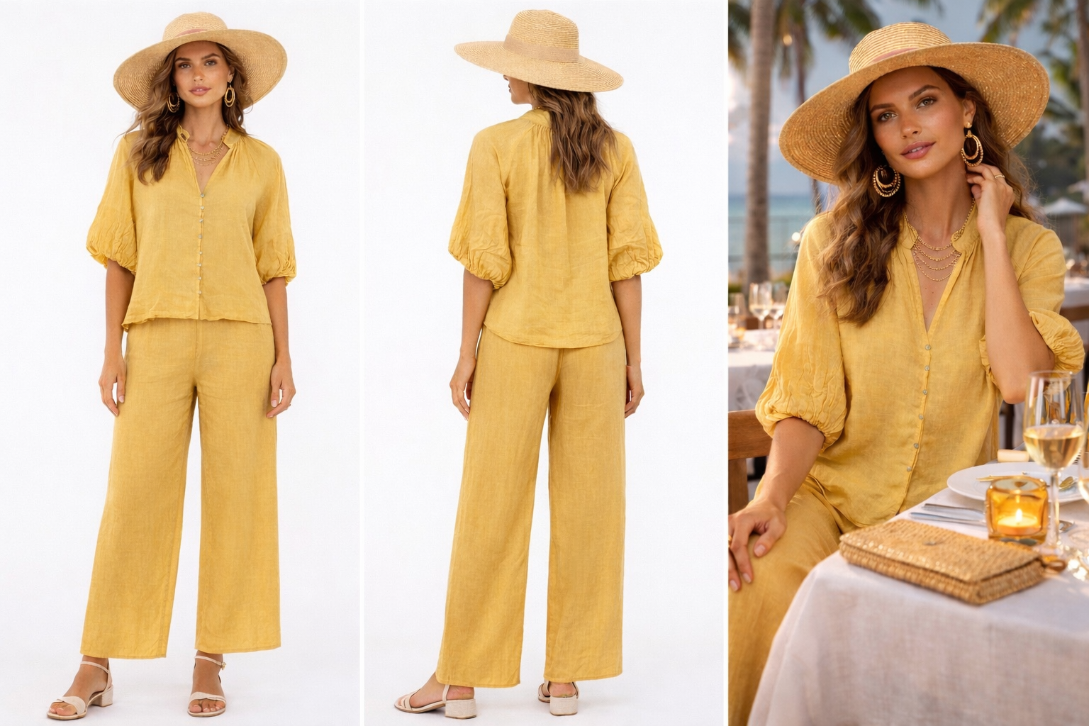 Italian Design Linen Outfit Set – Keep Cool and Comfortable