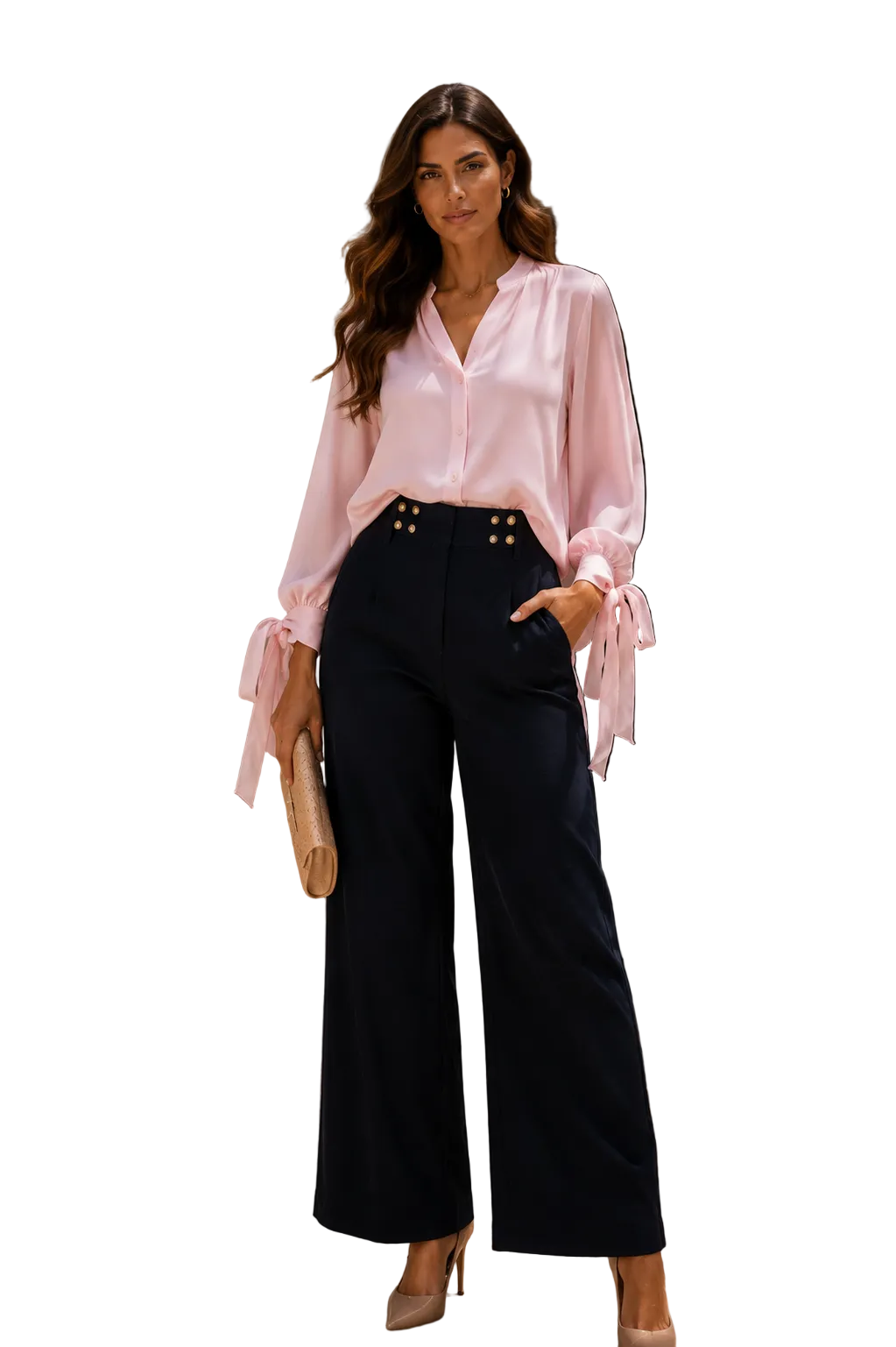 Italian collection Very Elegant Button-Up Blouse