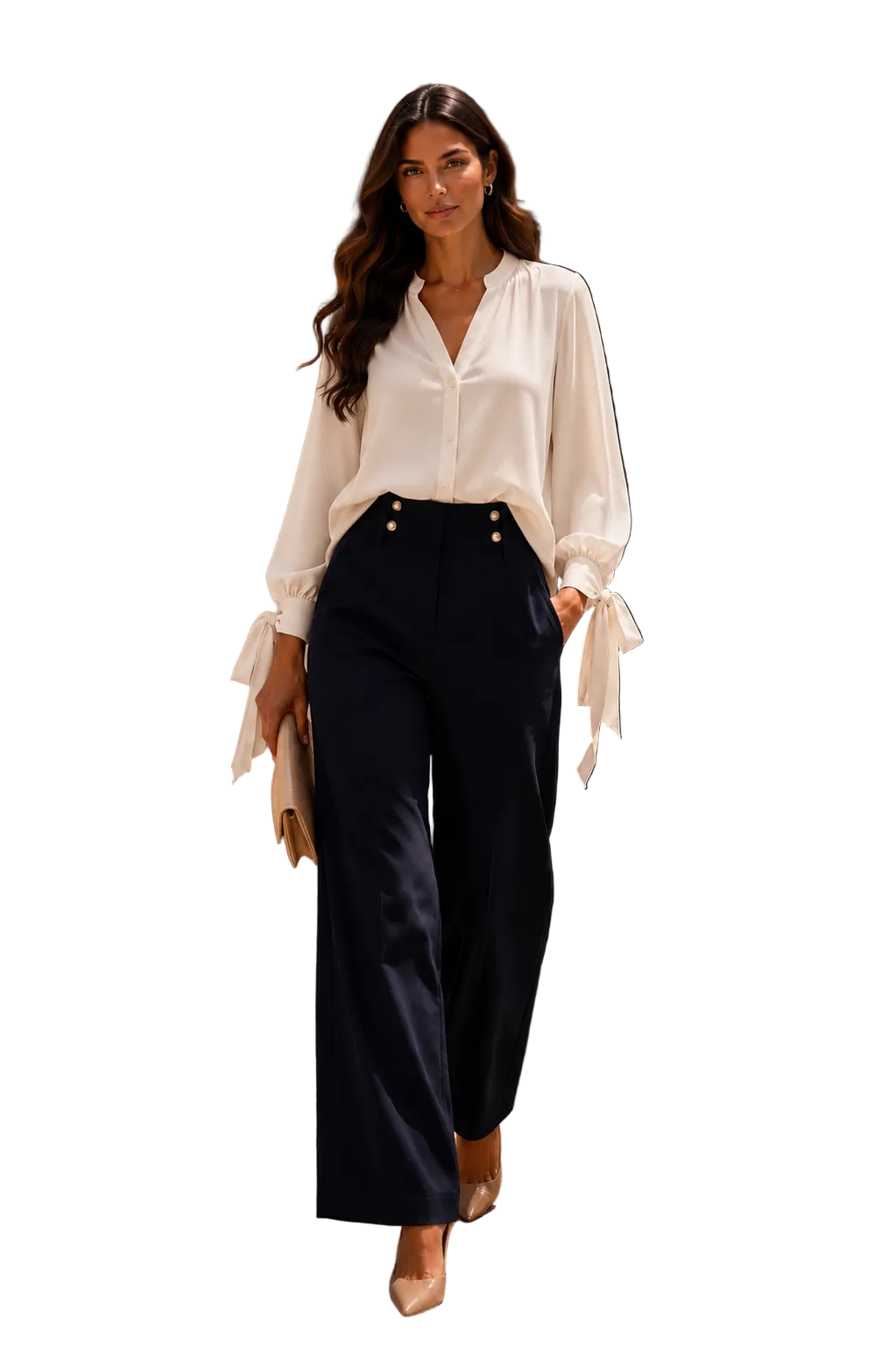 Italian collection Very Elegant Button-Up Blouse