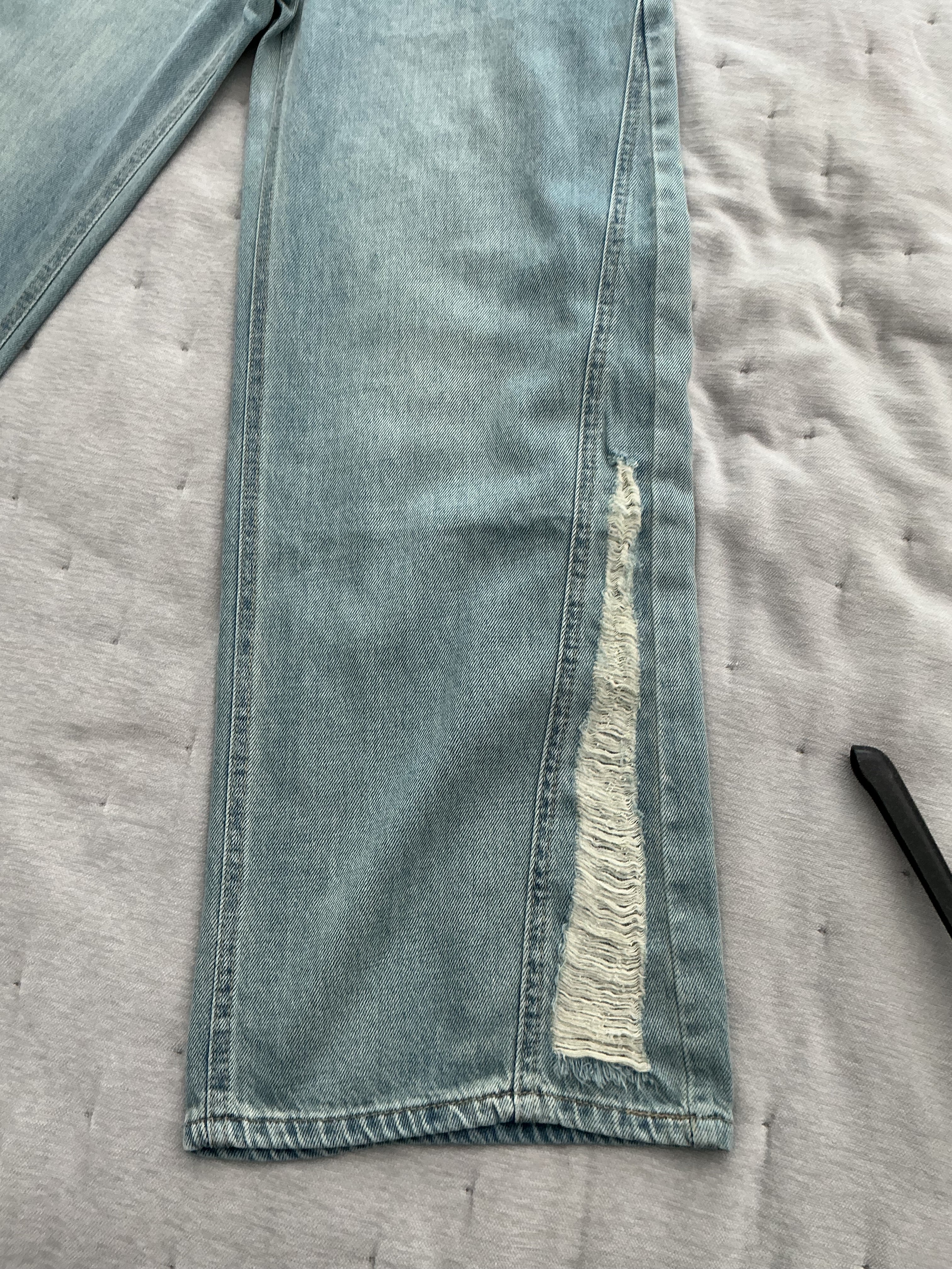 Effortless designed wide leg jeans