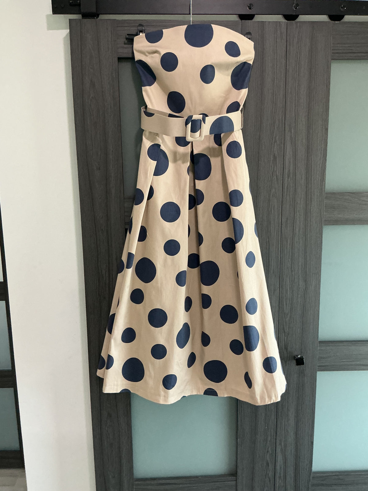 Women's Italian Strapless Cotton Dress