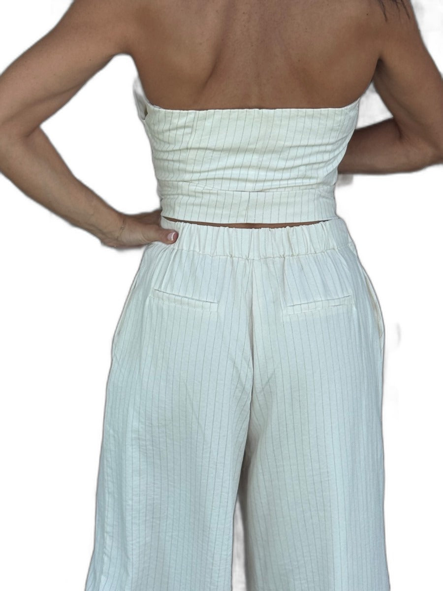 Effortless elegant-vacation style outfit set