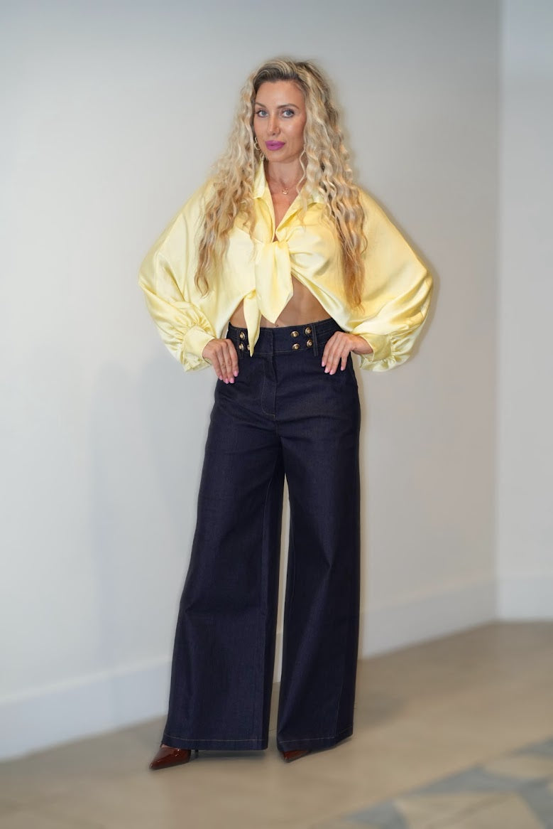 Italian design satin shirt