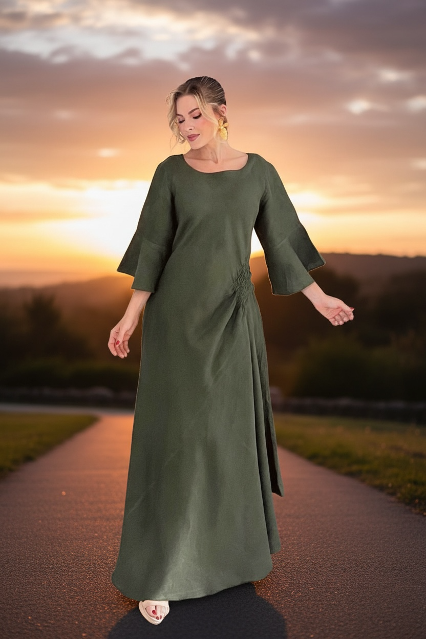 ITALIAN COLLECTION 100% linen DRESS