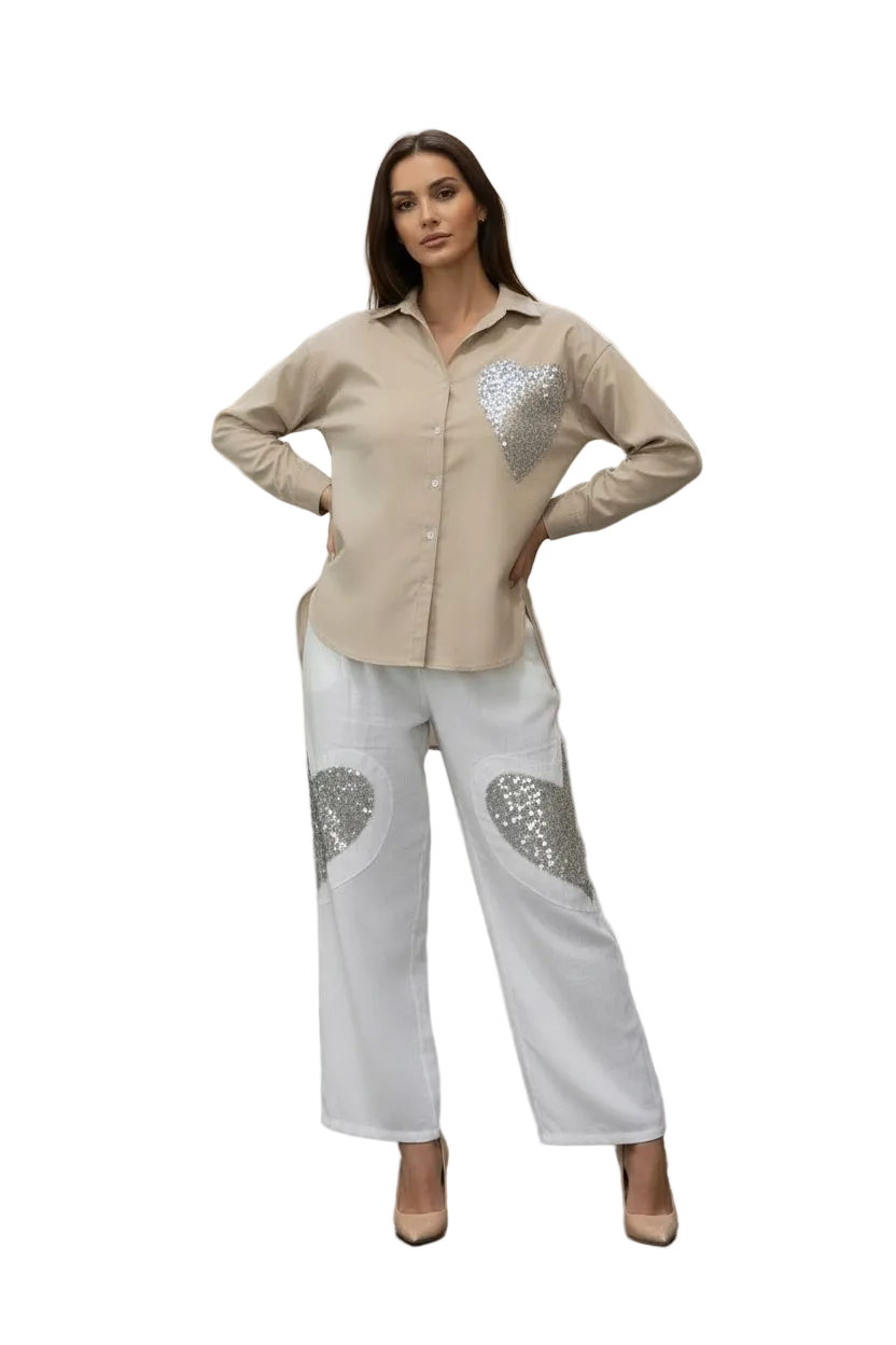 Italian collection 100% linen Loose Pants