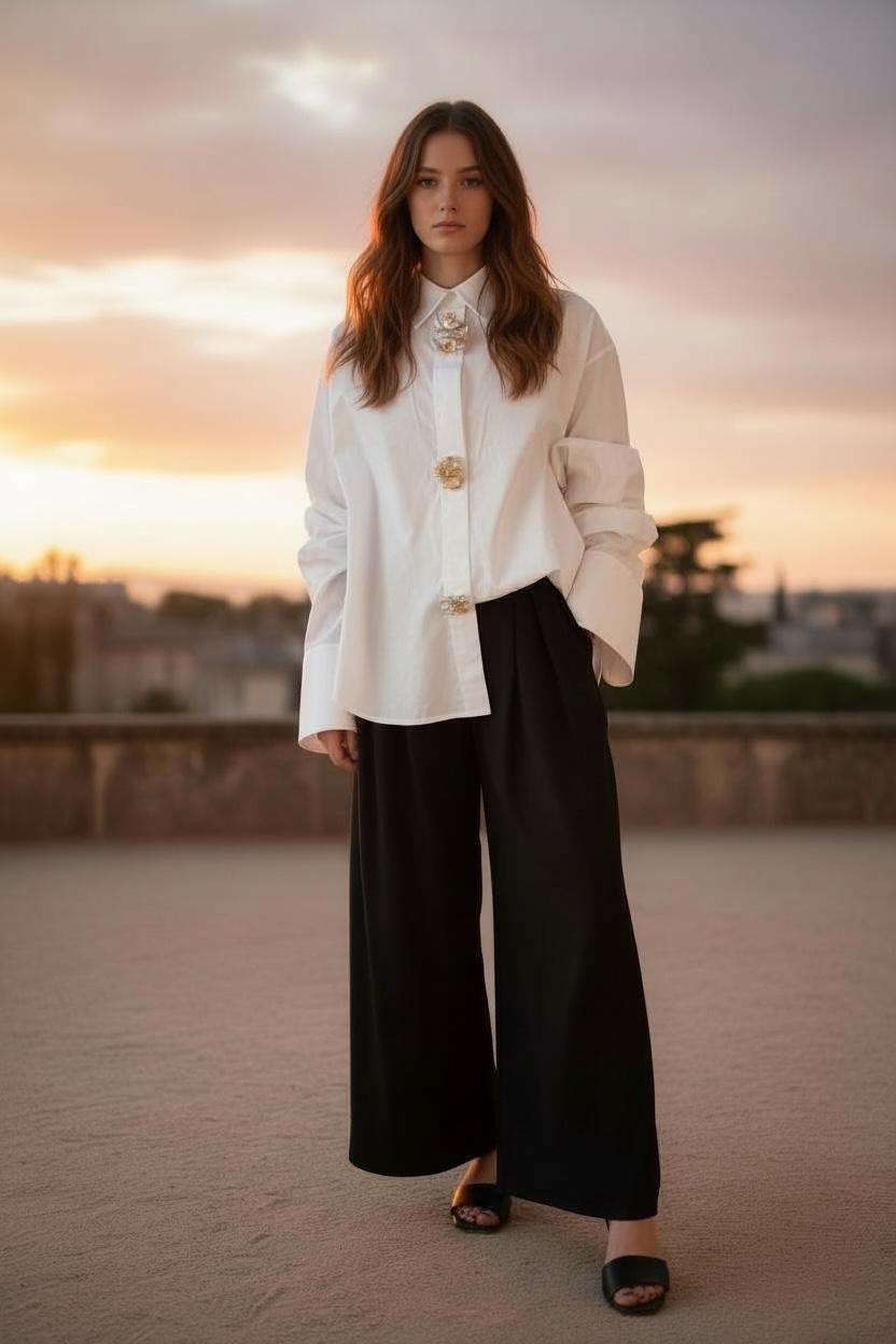 Italian collection Oversized button down shirt