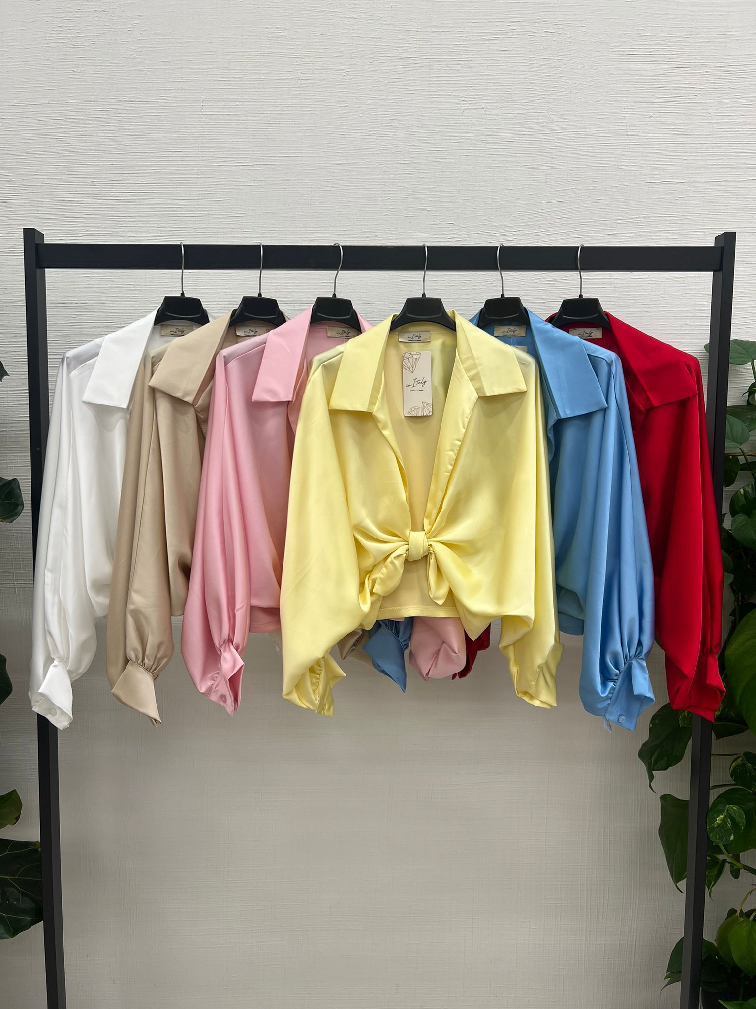 Italian design satin shirt