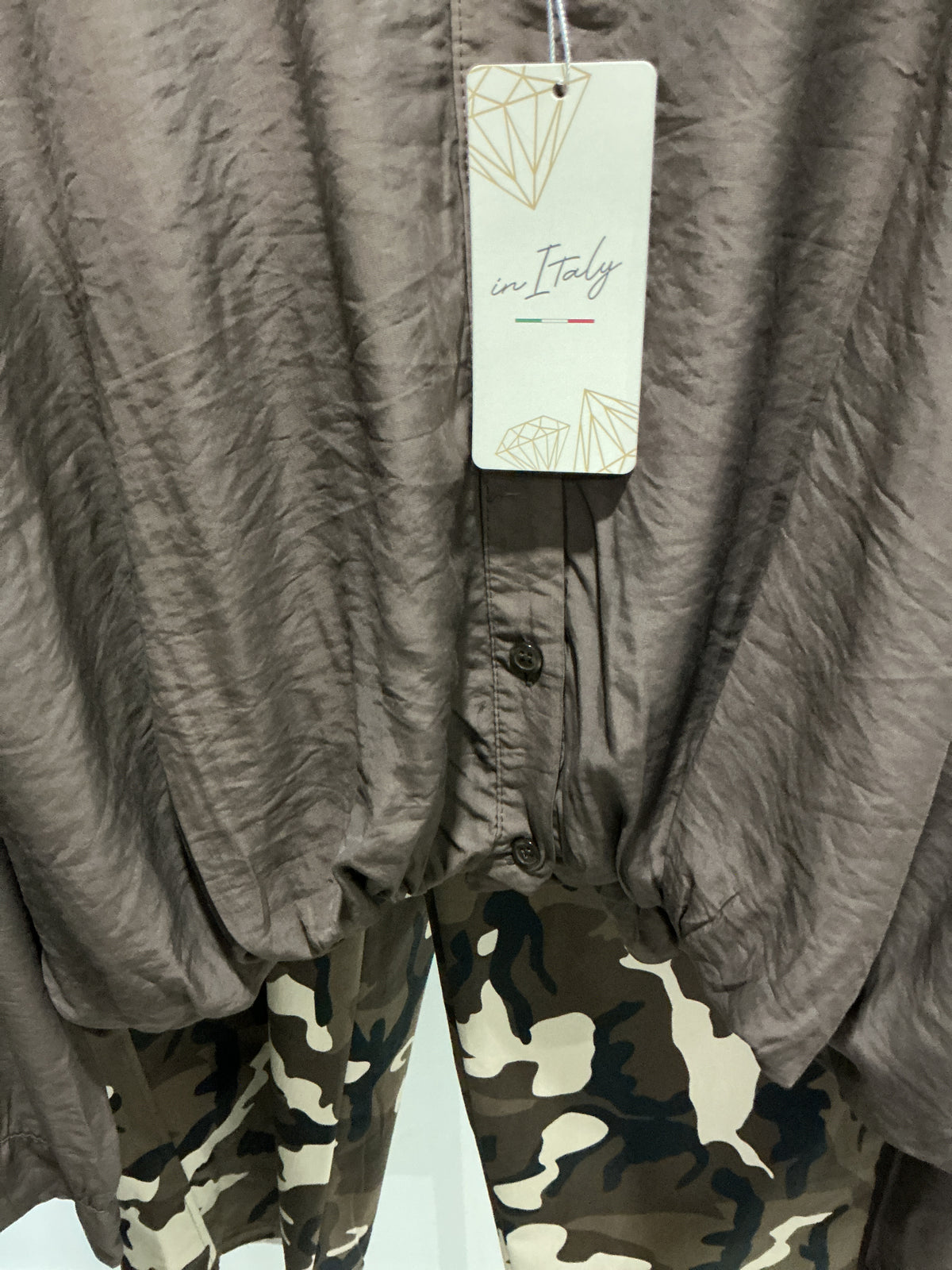 Italian Collection Lyocell Shirt that wears like a light jacket & Military-Style Barrel Pants
