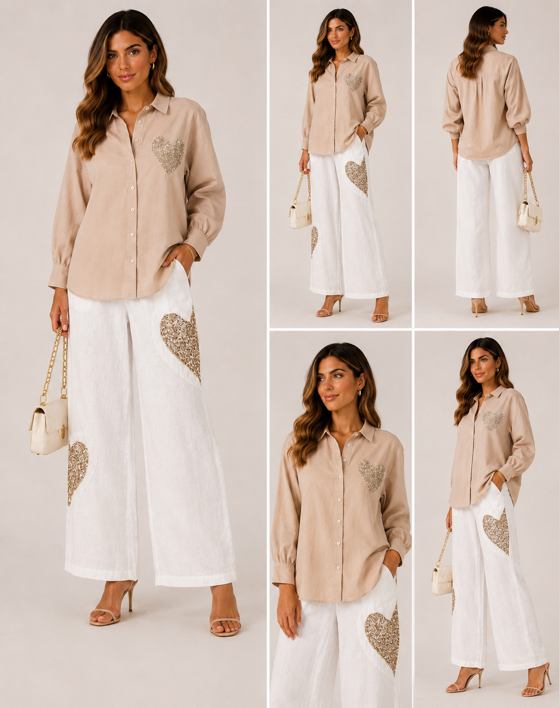 Italian collection 100% linen Loose Pants