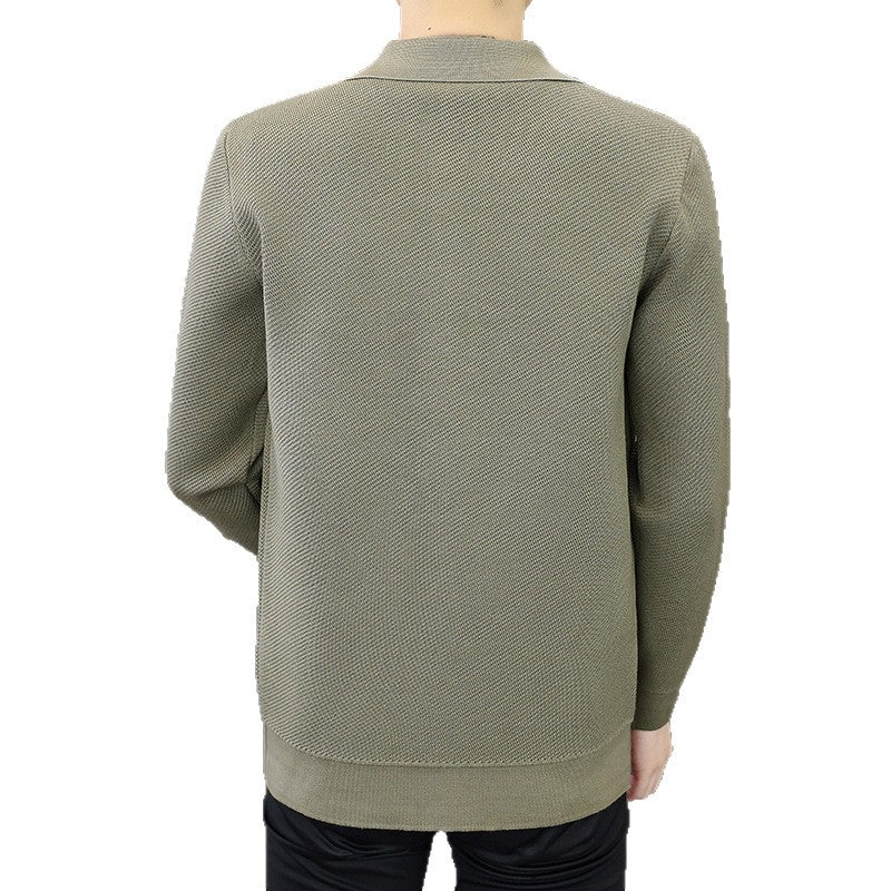 Fashion Lapel Sweater Casual Knitwear