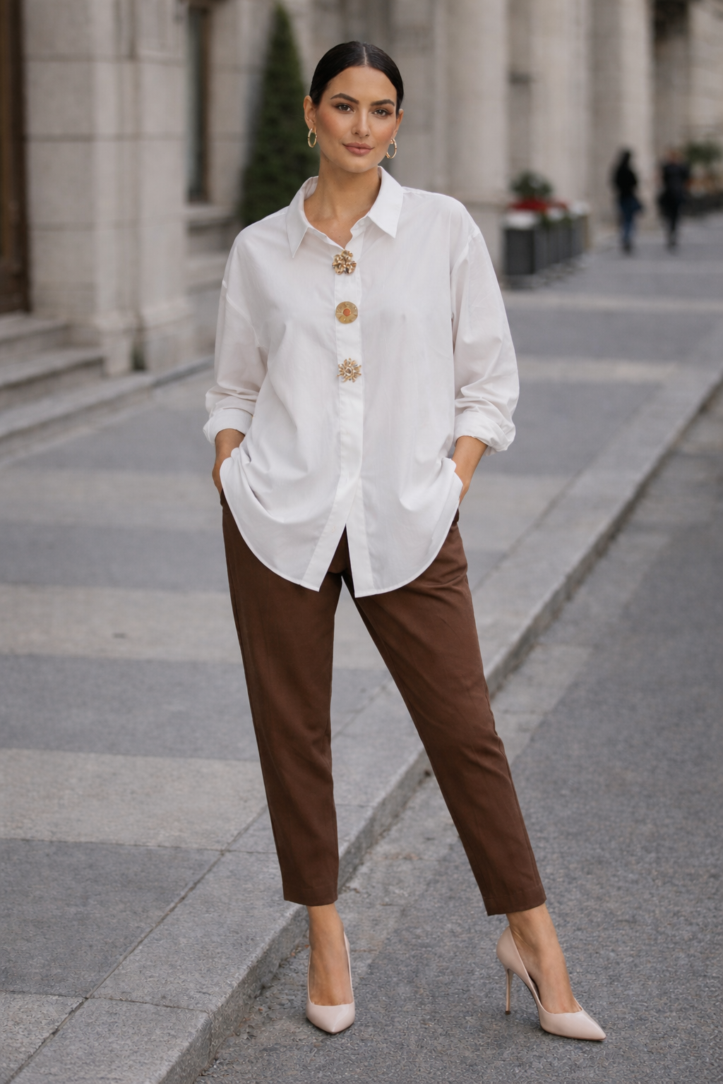 Italian collection Oversized button down shirt