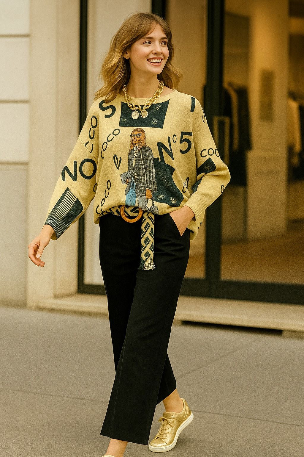 Elegant Italian collection sweater