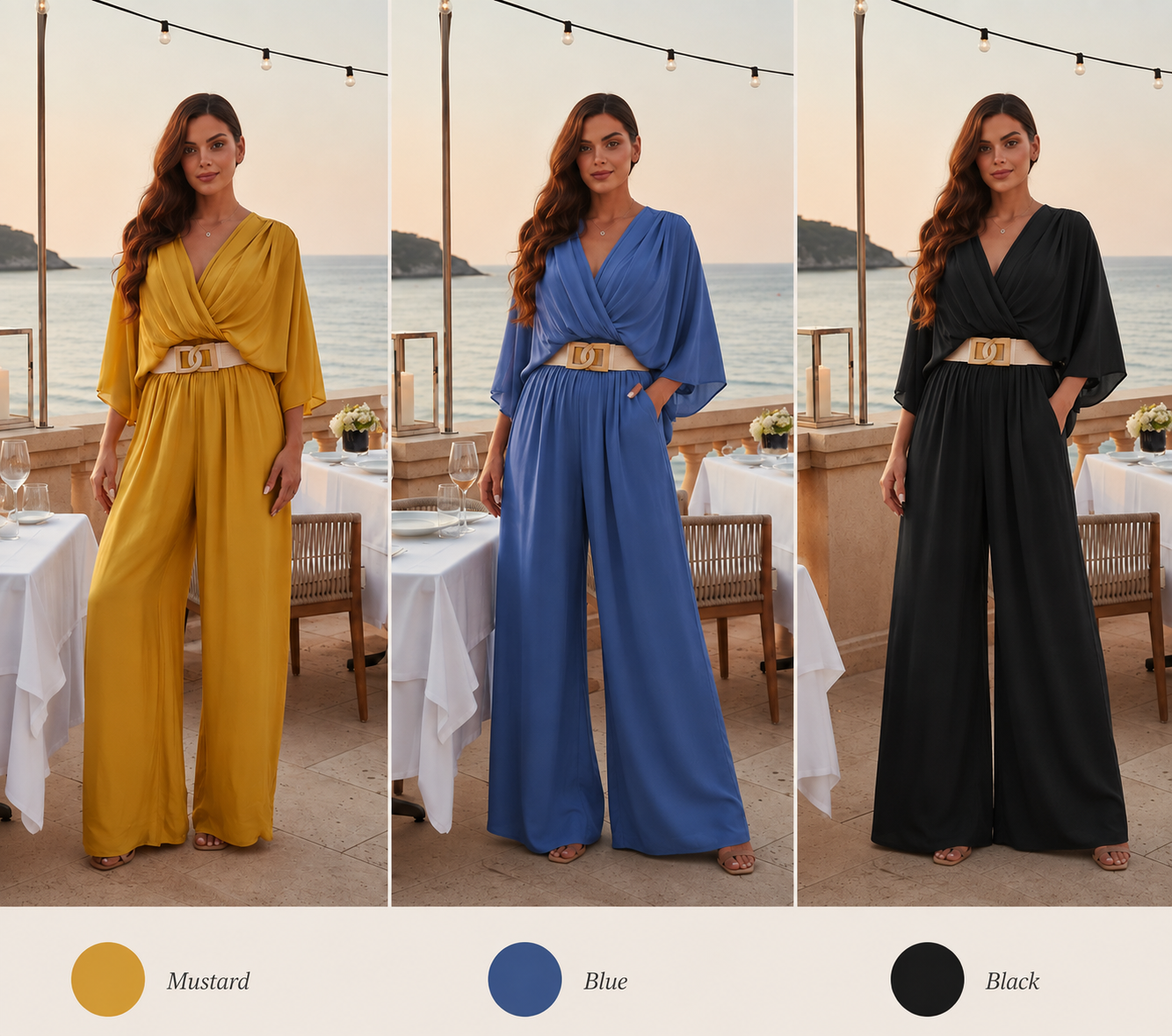 Italian Design Very Elegant pure Silk Jumpsuit