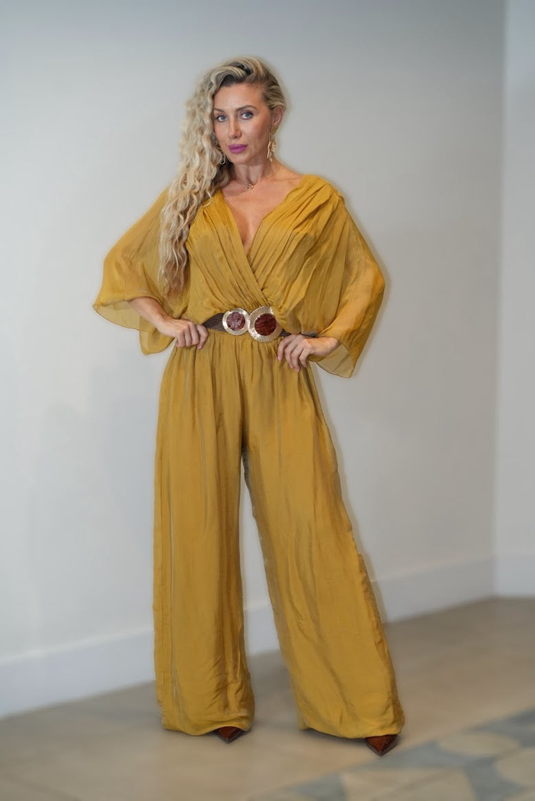 Italian Design Very Elegant pure Silk Jumpsuit