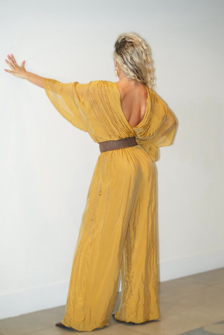 Italian Design Very Elegant pure Silk Jumpsuit