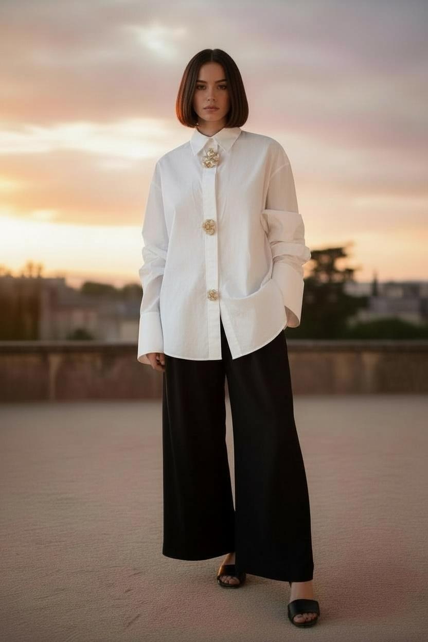 Oversized button down shirt