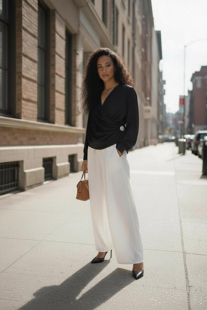 Italian collection satin blouse