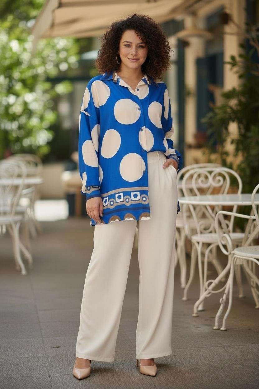 Italian collection long sleeve blouse