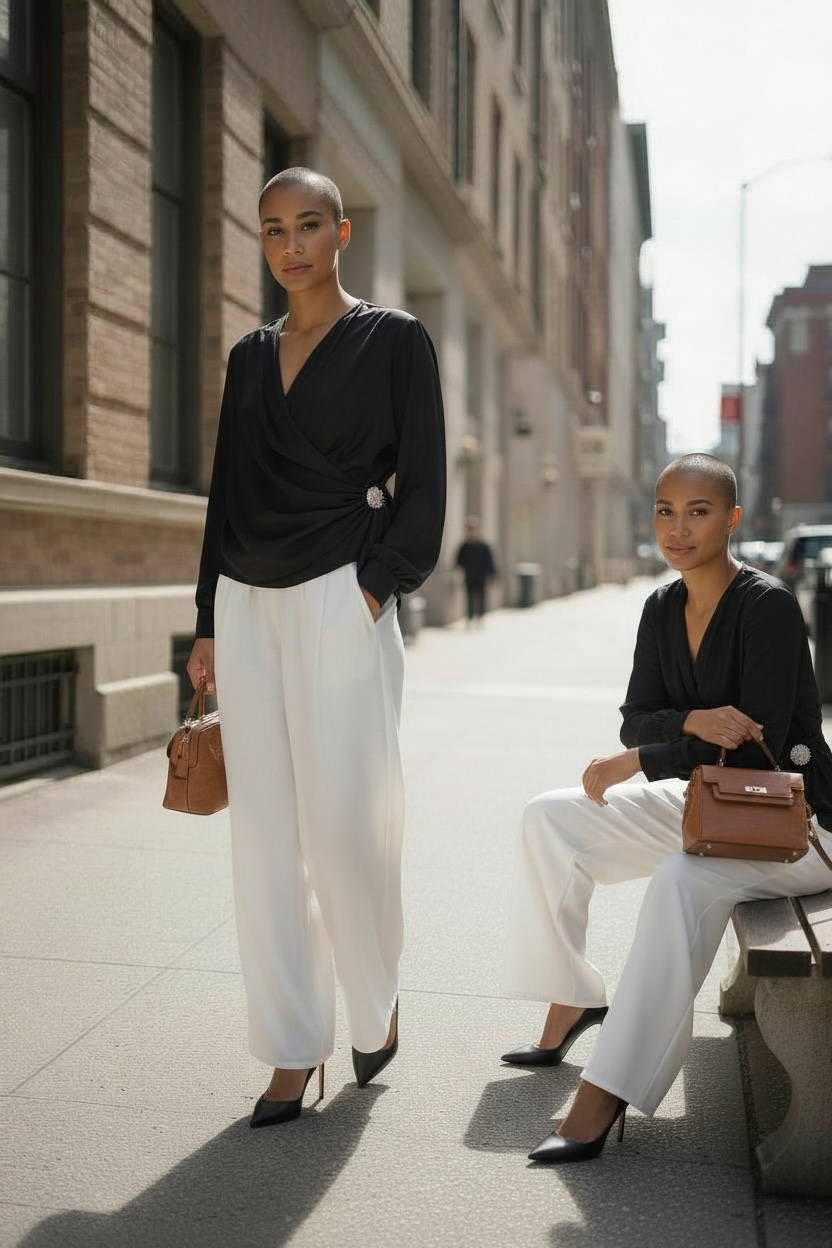 Italian collection satin blouse