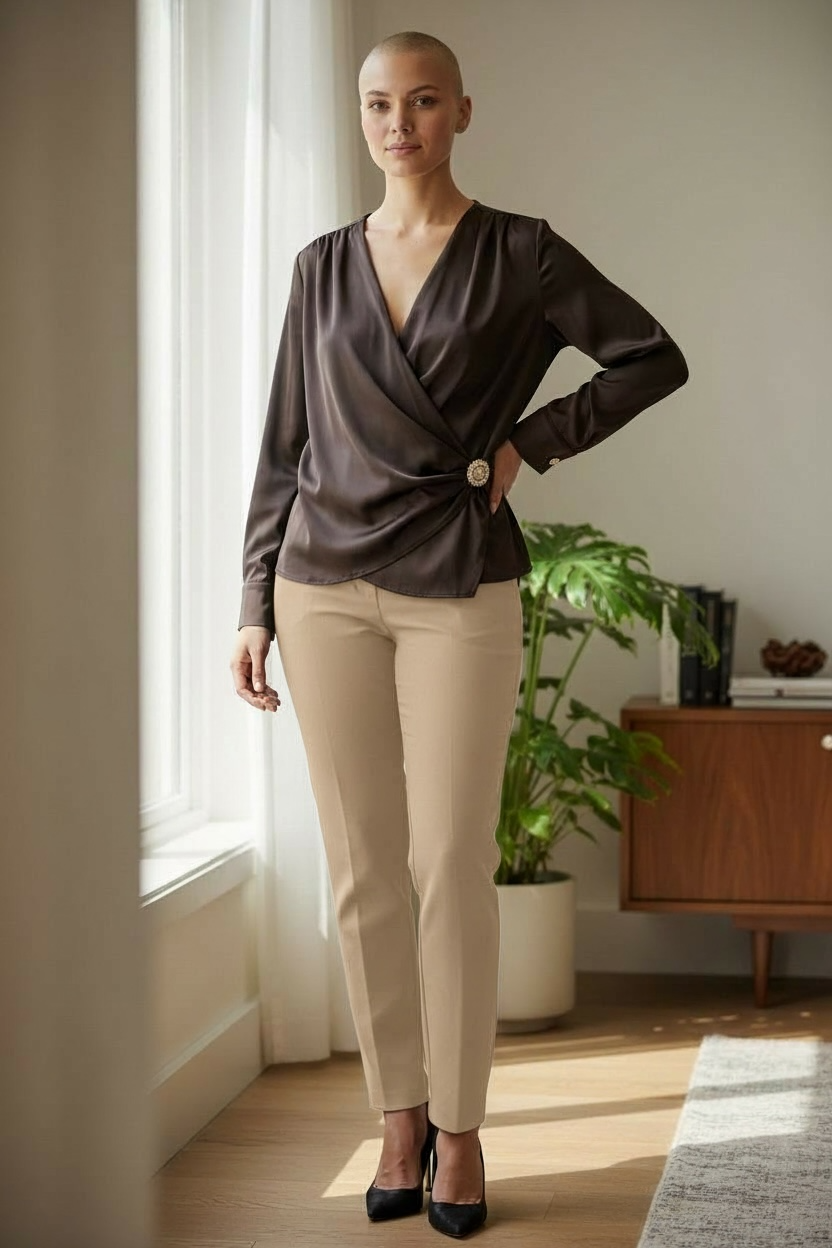 Italian collection satin blouse