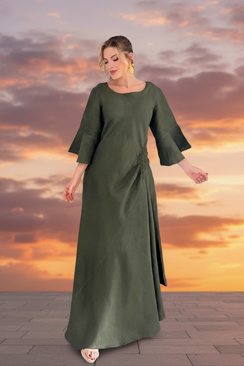 ITALIAN COLLECTION 100% linen DRESS