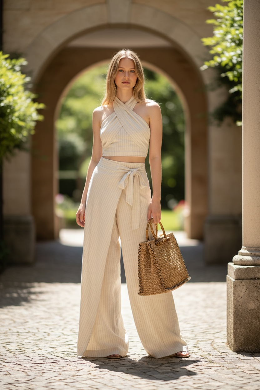 Effortless vacation style outfit set