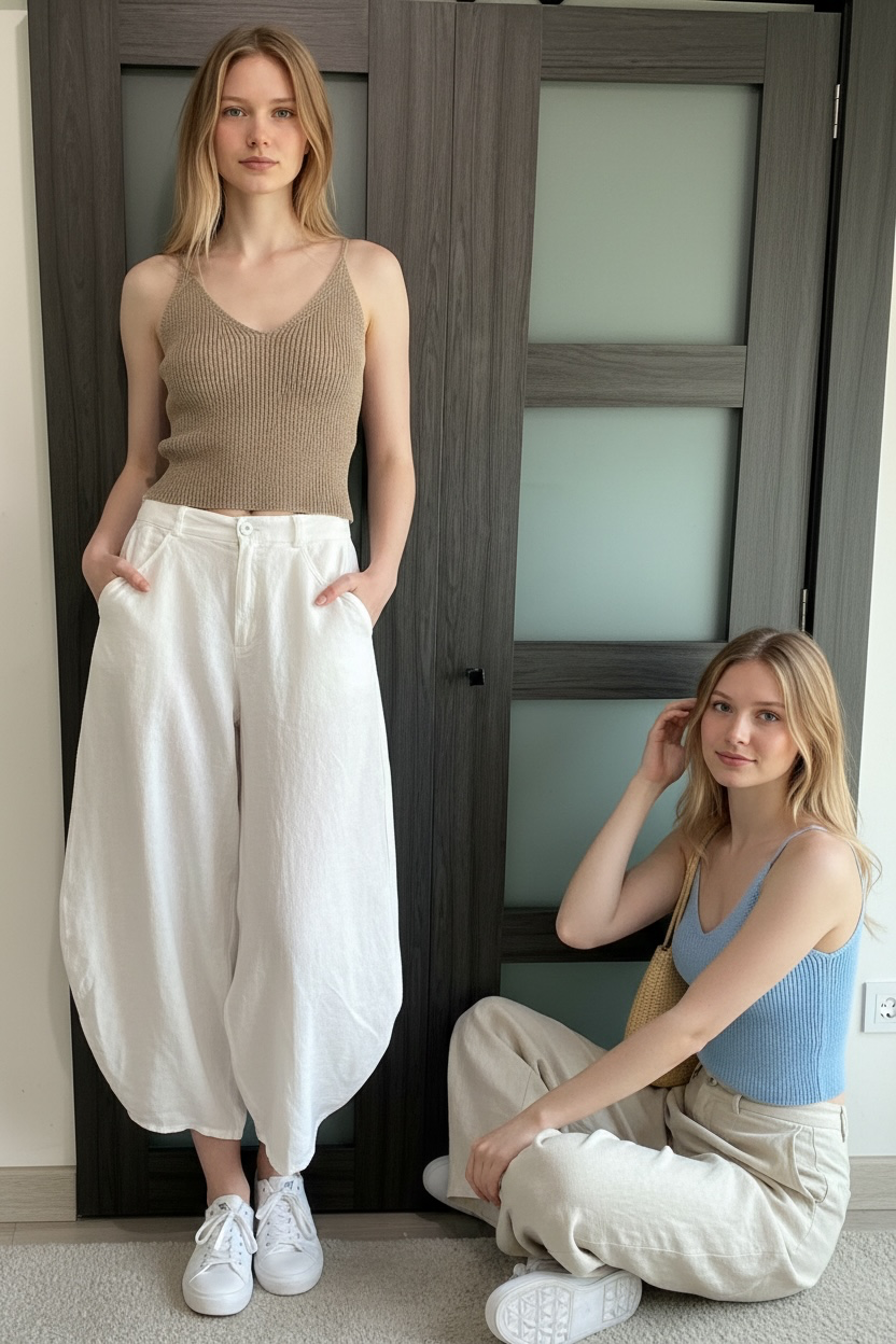 Balloon Linen Pants