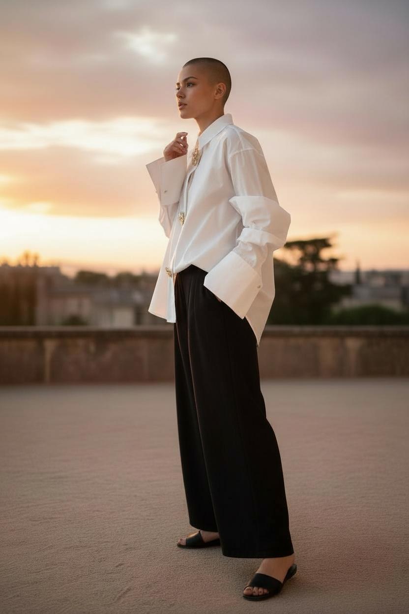 Oversized button down shirt