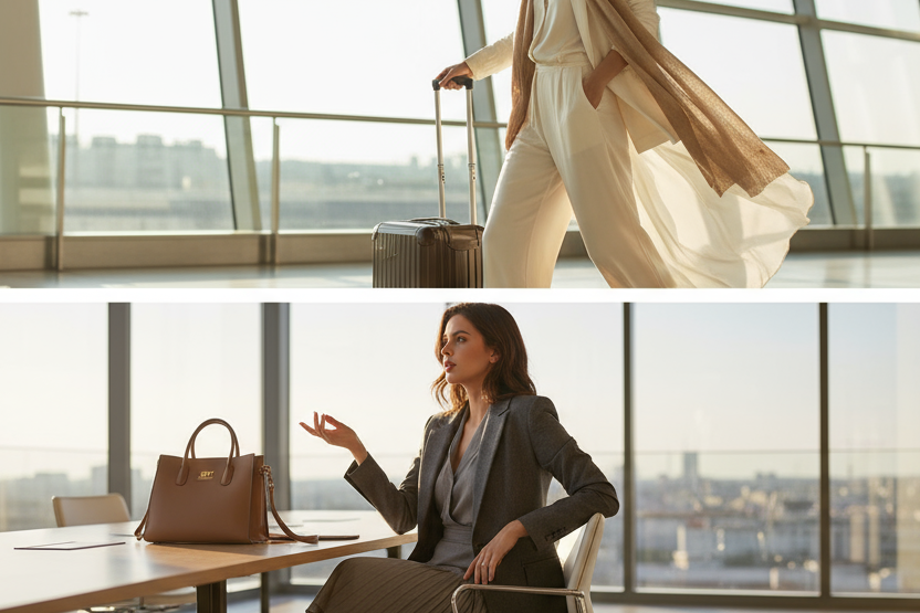 From flight to meeting, day to night — our garments are made to move with you, adapting seamlessly to your schedule and surroundings.