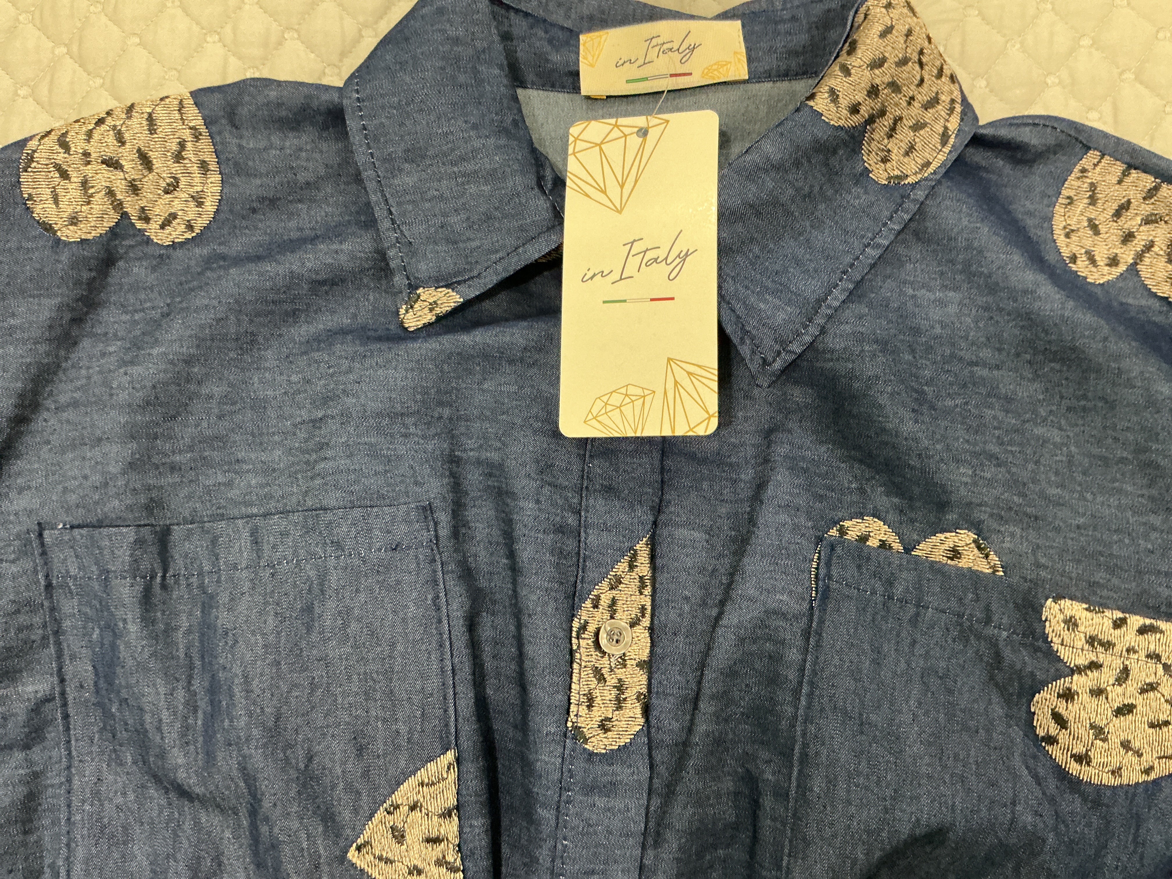 Designed in Italy two piece Button Down set